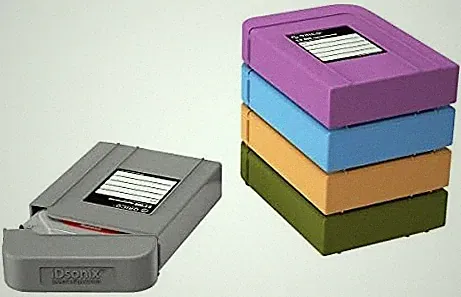 Set of five 3.5-inch hard drive storage cases