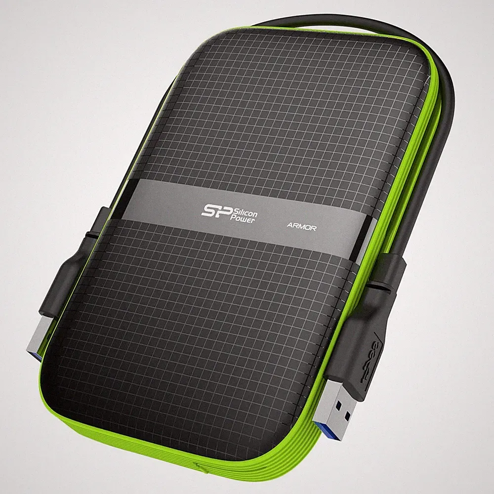 Silicon Power 4 TB External Portable Hard Drive Rugged Armor A60 Shockproof Wate