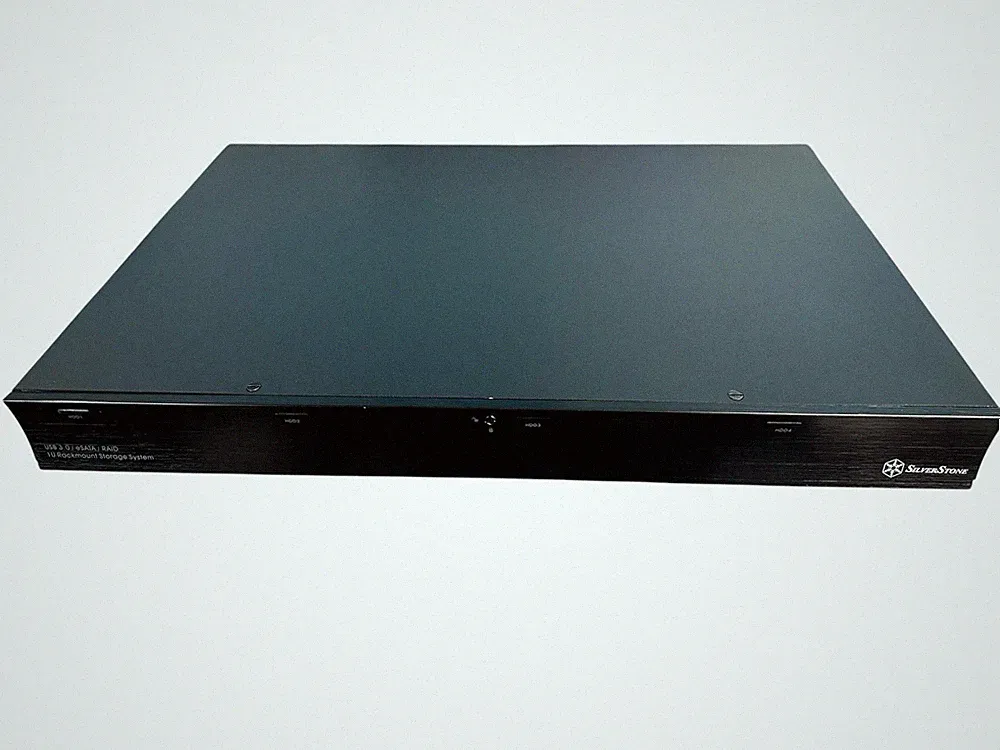 Silverstone Technology 4 Bay 1U Rackmount RAID Storage Unit with USB 3.0 RS431U