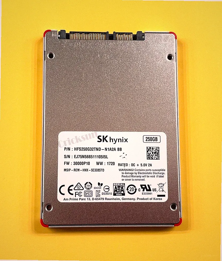 SK hynix SATA III 6Gb/s 250GB SSD Internal Solid State Drive Formatted NTFS 2.5"