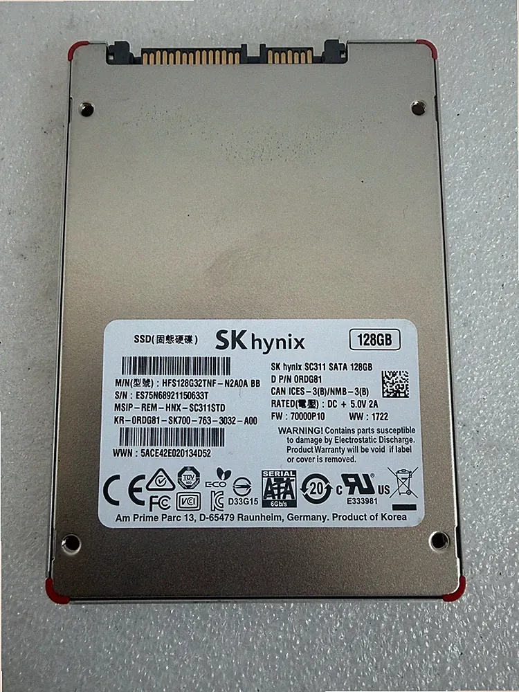 SK hynix SC311 128GB SATA 2.5" SSD HFS128G32TNF-N2A0A 0RDG81