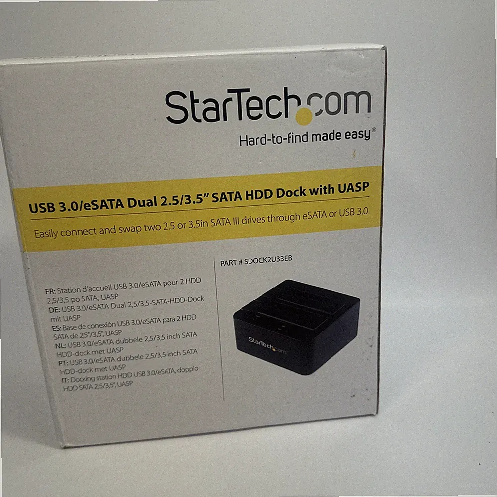 StarTech USB 3.0/eSATA Dual Hard Drive Docking Station with UASP