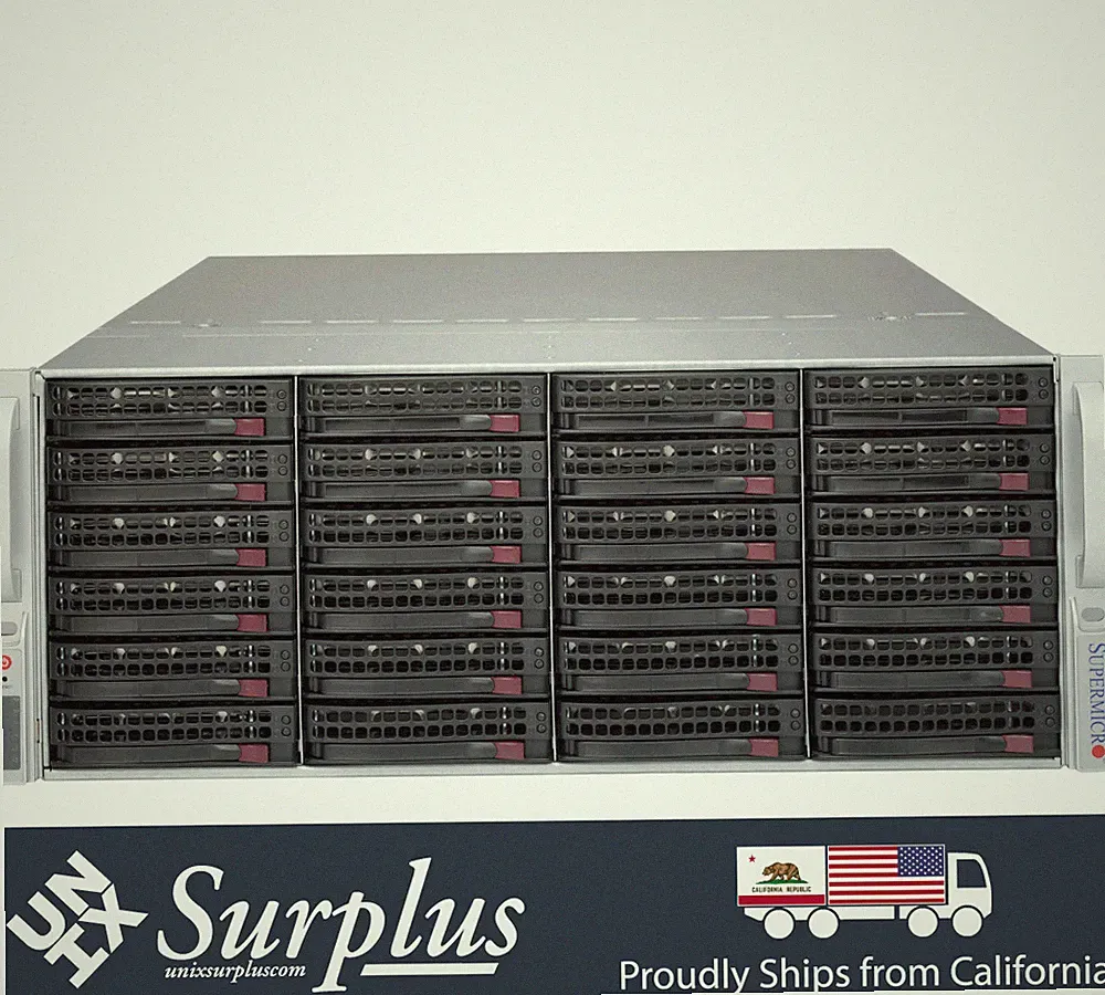 Supermicro 4U w/ 36 Caddies 847 Server Chassis SAS3 12Gbs Rails 2x SQ PSU