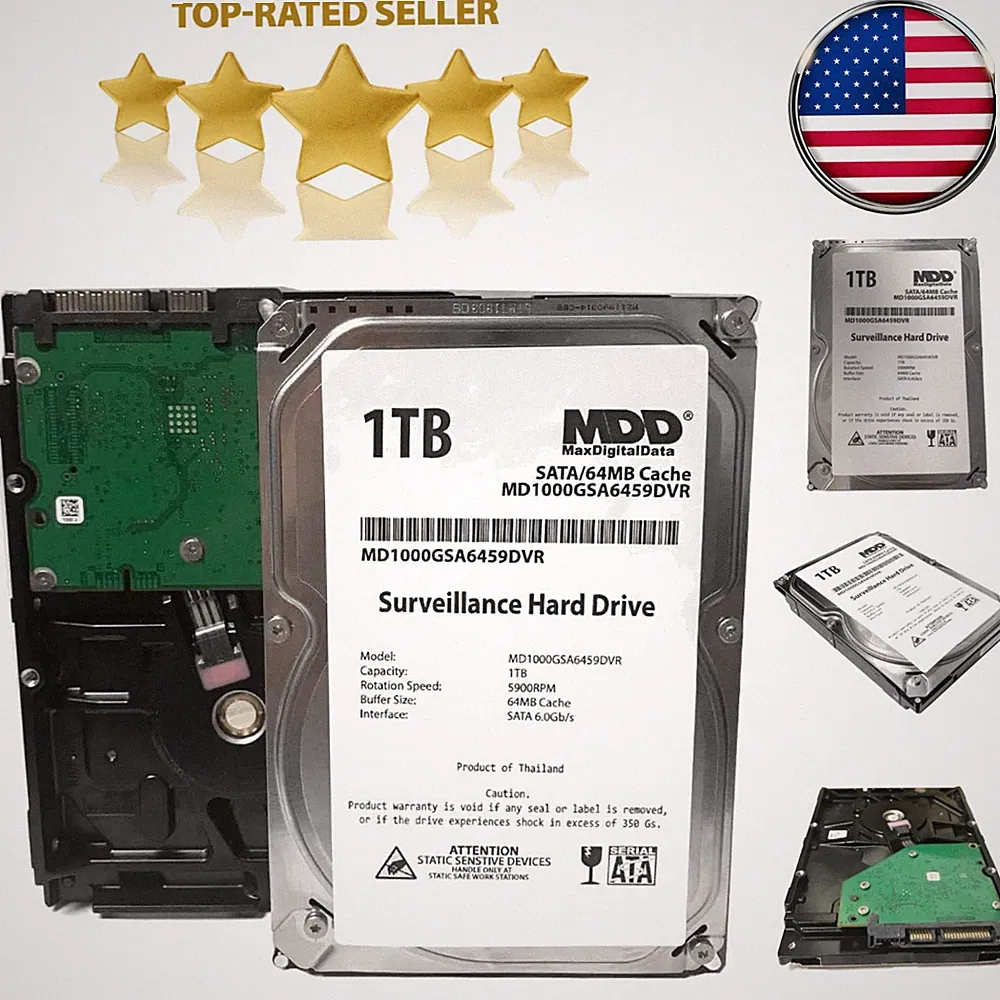 Surveillance CCTV DVR Hard Drive - 1TB 64MB Cache