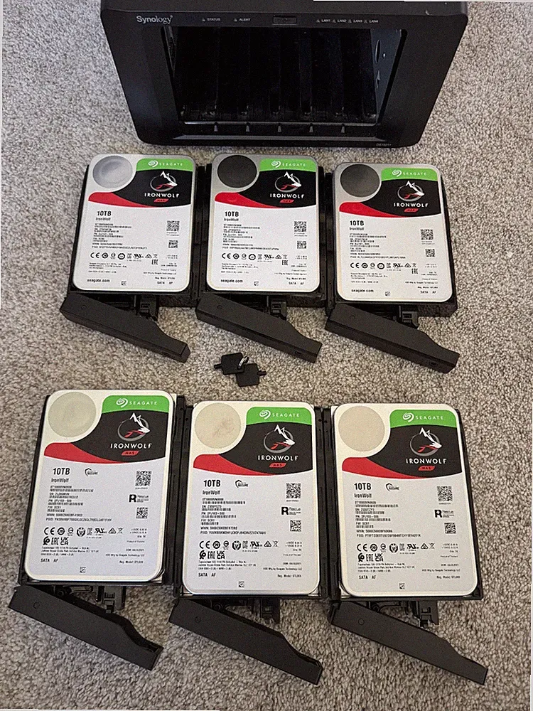 Synology DiskStation DS1621+ 6-Bay NAS Enclosure - 60TB Included Storage