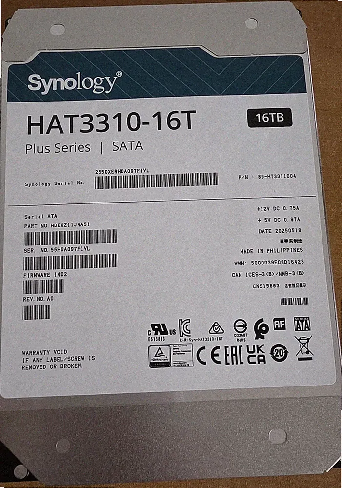 Synology Hard Drive HAT3310-16T OPEN BOX
