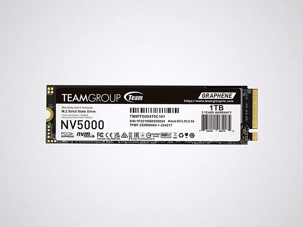 Team Group NV5000 M.2 2280 1TB PCIe 4.0 x4 with NVMe Internal Solid State Drive