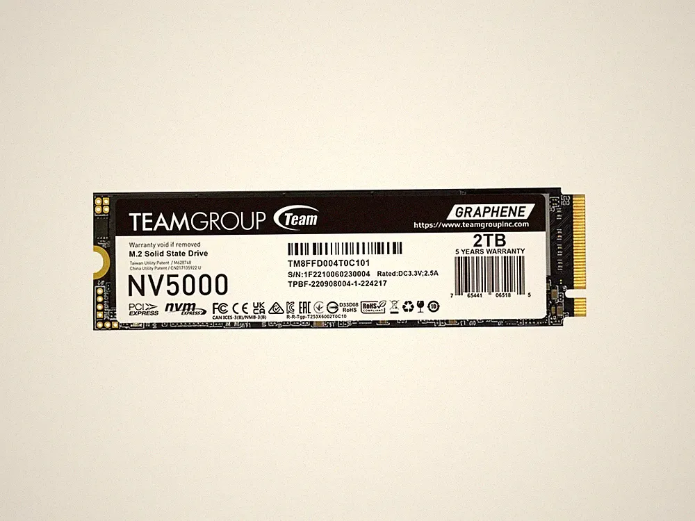 Team Group NV5000 M.2 2280 2TB PCIe 4.0 x4 with NVMe Internal Solid State Drive