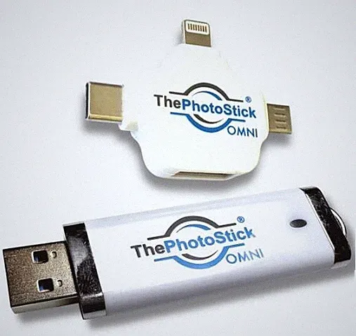 ThePhotoStick Omni 256GB For All Devices, PCs, Laptops, Cell Phones & Tablets