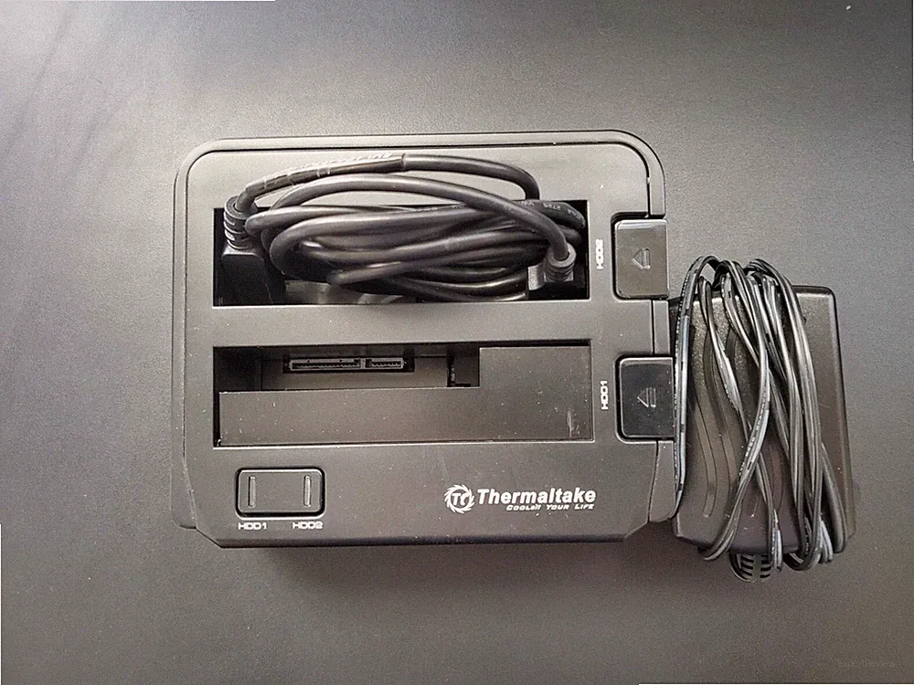Thermaltake - SATA Hard Drive Docking Station with eSATA and USB Connection