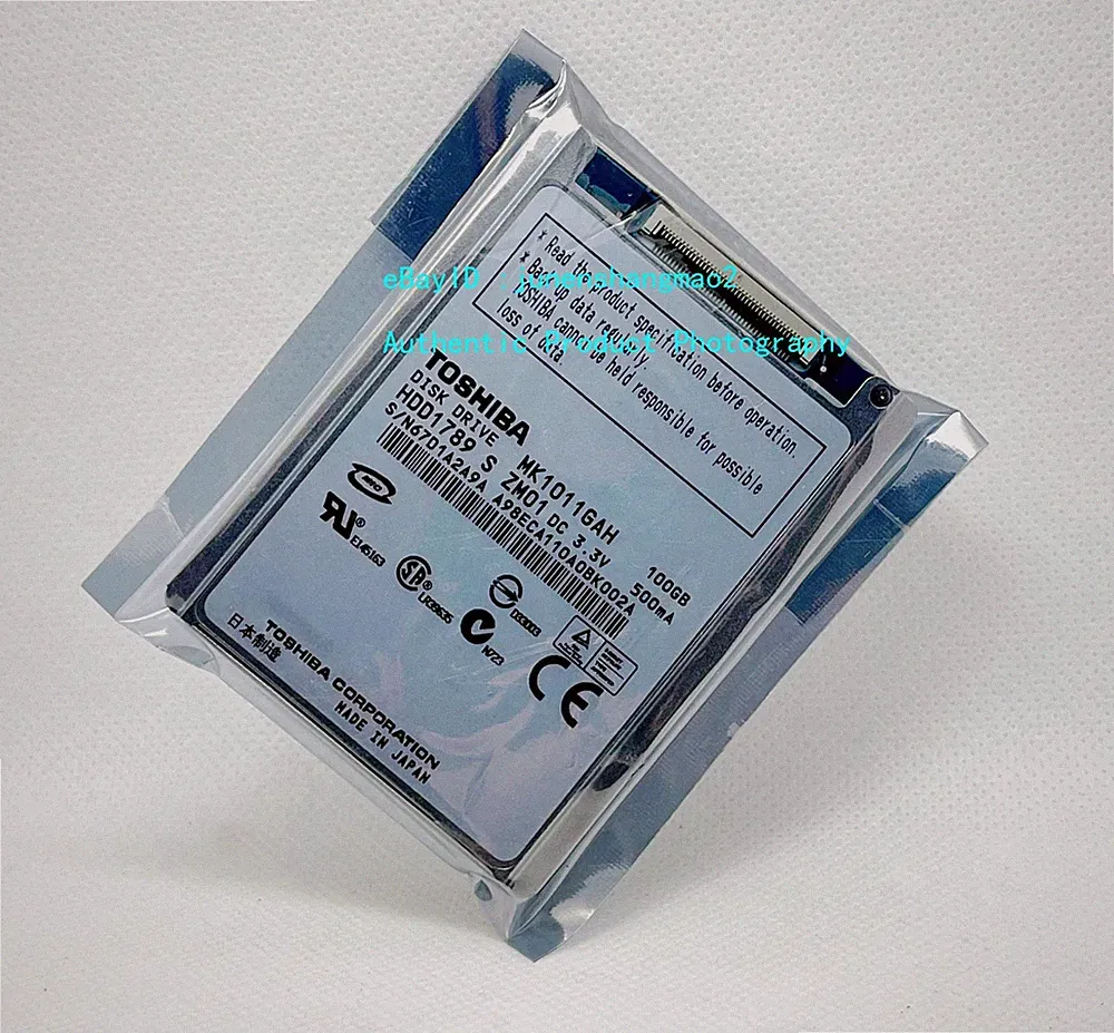 Toshiba 100GB MK1011GAH 1.8" CE hard drive for notebook/ IPOD/ Video camera.