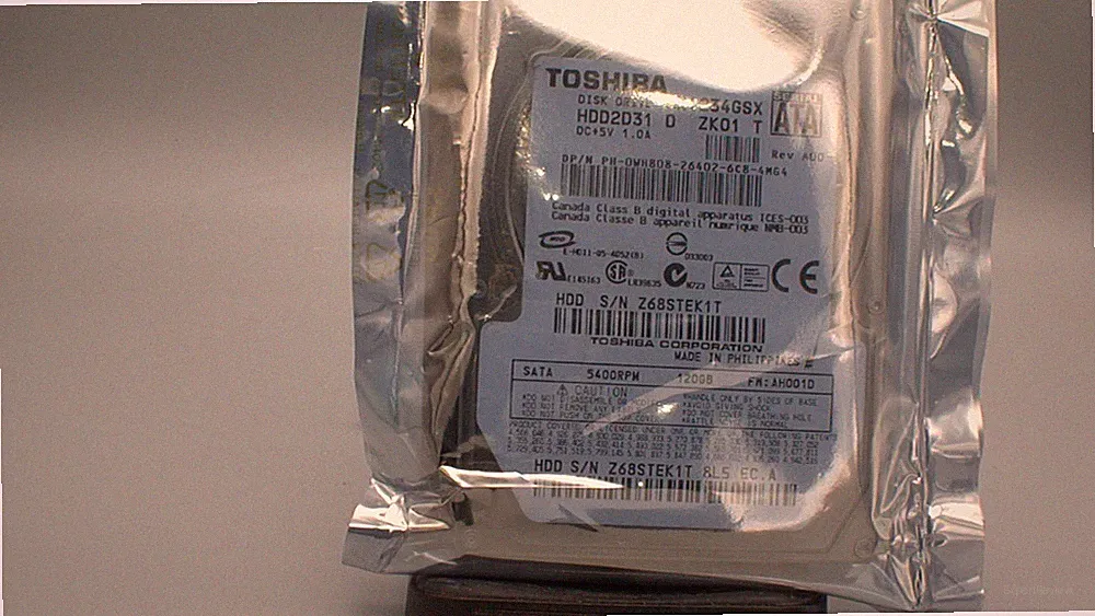 Toshiba 120GB 5400RPM 2.5" SATA Laptop Internal Hard Drive HDD2D31 MK1234GSX
