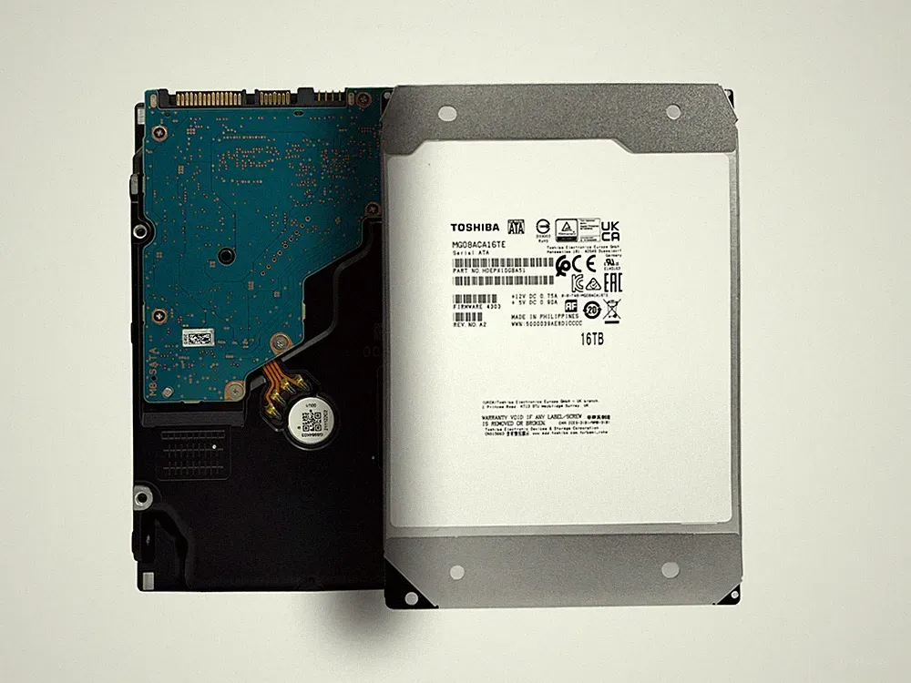Toshiba 16TB 512MB 7200RPM SATA 6Gb/s 3.5" Internal Enterprise HDD (MG08ACA16TE)