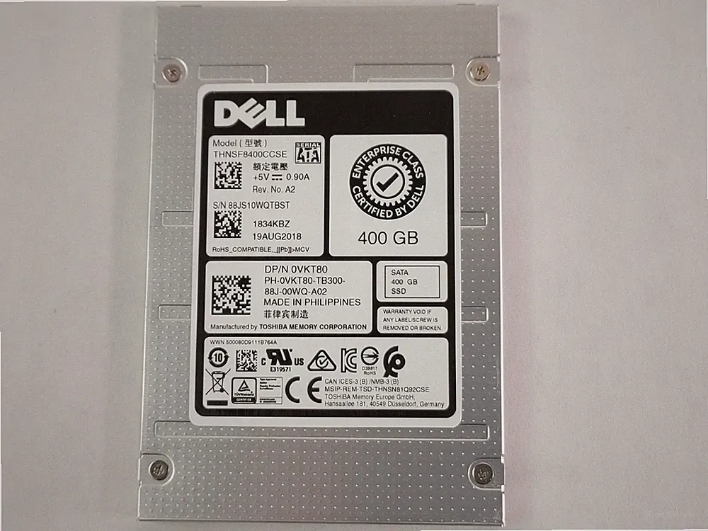 Toshiba Dell THNSF8400CCSE 400 GB SATA III 2.5 in Solid State Drive