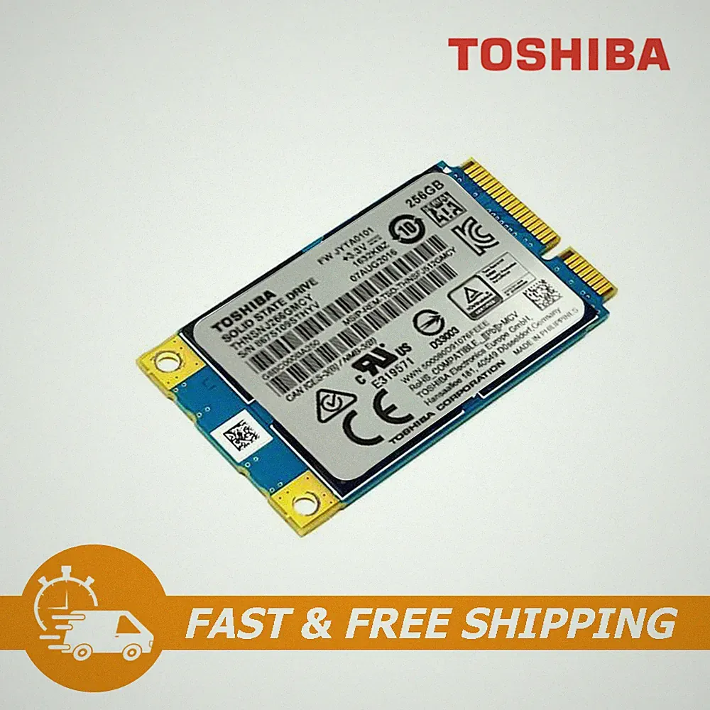 Toshiba Internal Hard Drive SSD 1.8-inch 256GB mSATA 6Gb/s 3.3V THNSNJ256GMCY