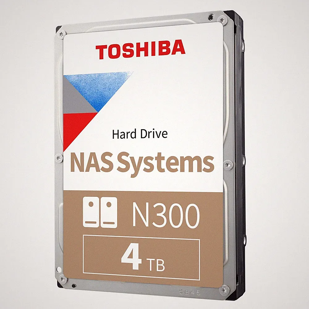 Toshiba N300 4TB Internal NAS Hard Drive, 3.5’’ SATA HDD, 7200 RPM, 24/7 Operati