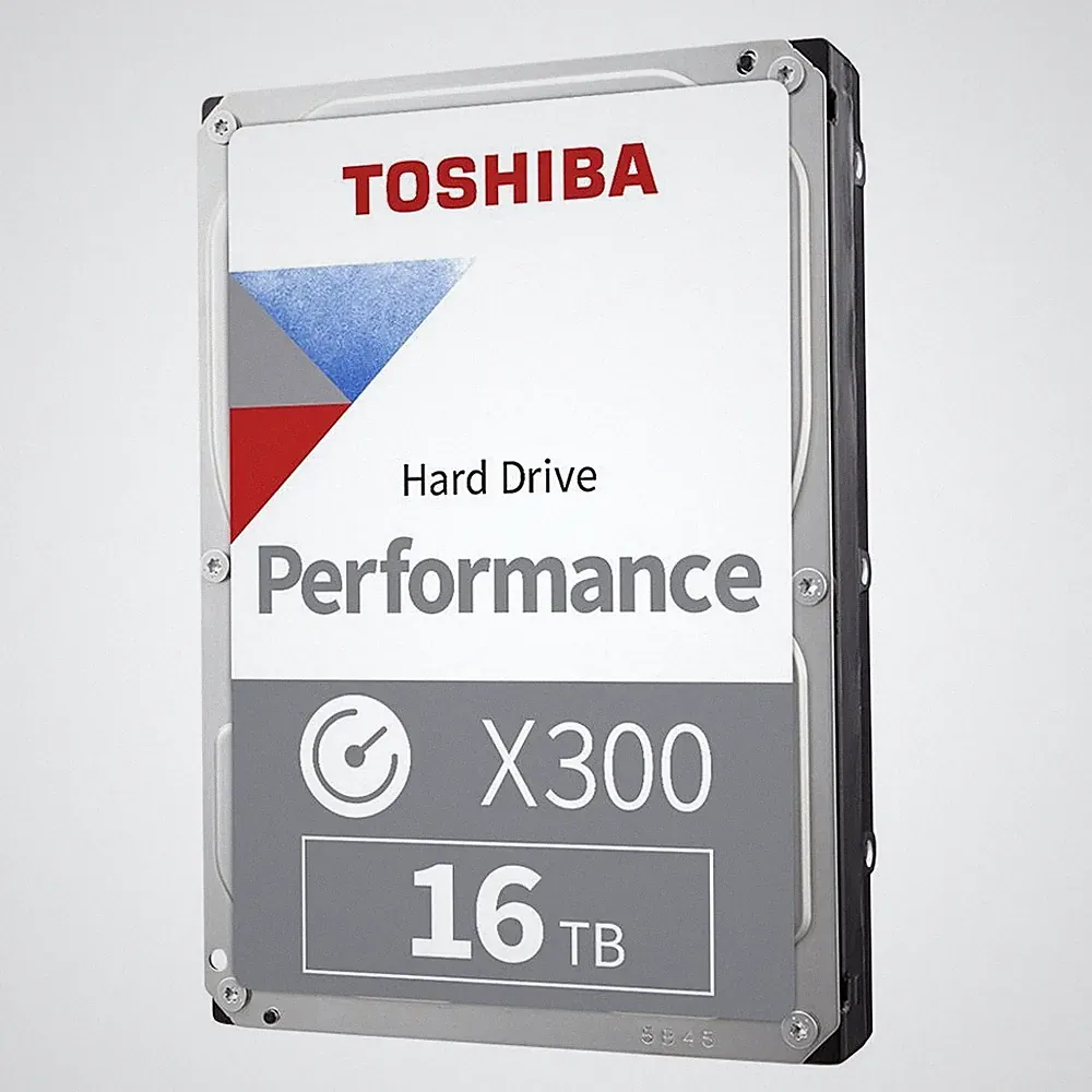 Toshiba X300 Performance 16TB 3.5" Internal Hard Drive - CMR SATA 6Gb/s 7200RPM
