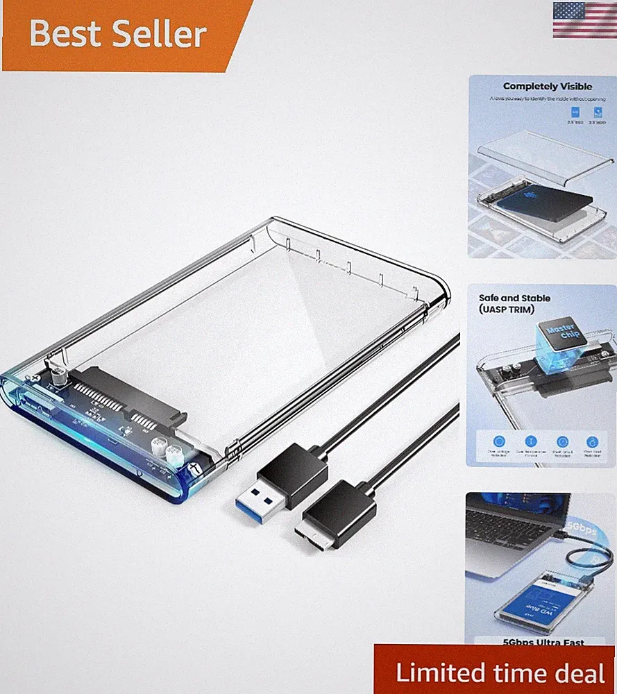 UASP-Supported 2.5'' External SSD Enclosure - 6TB with Hot-Swappable Feature