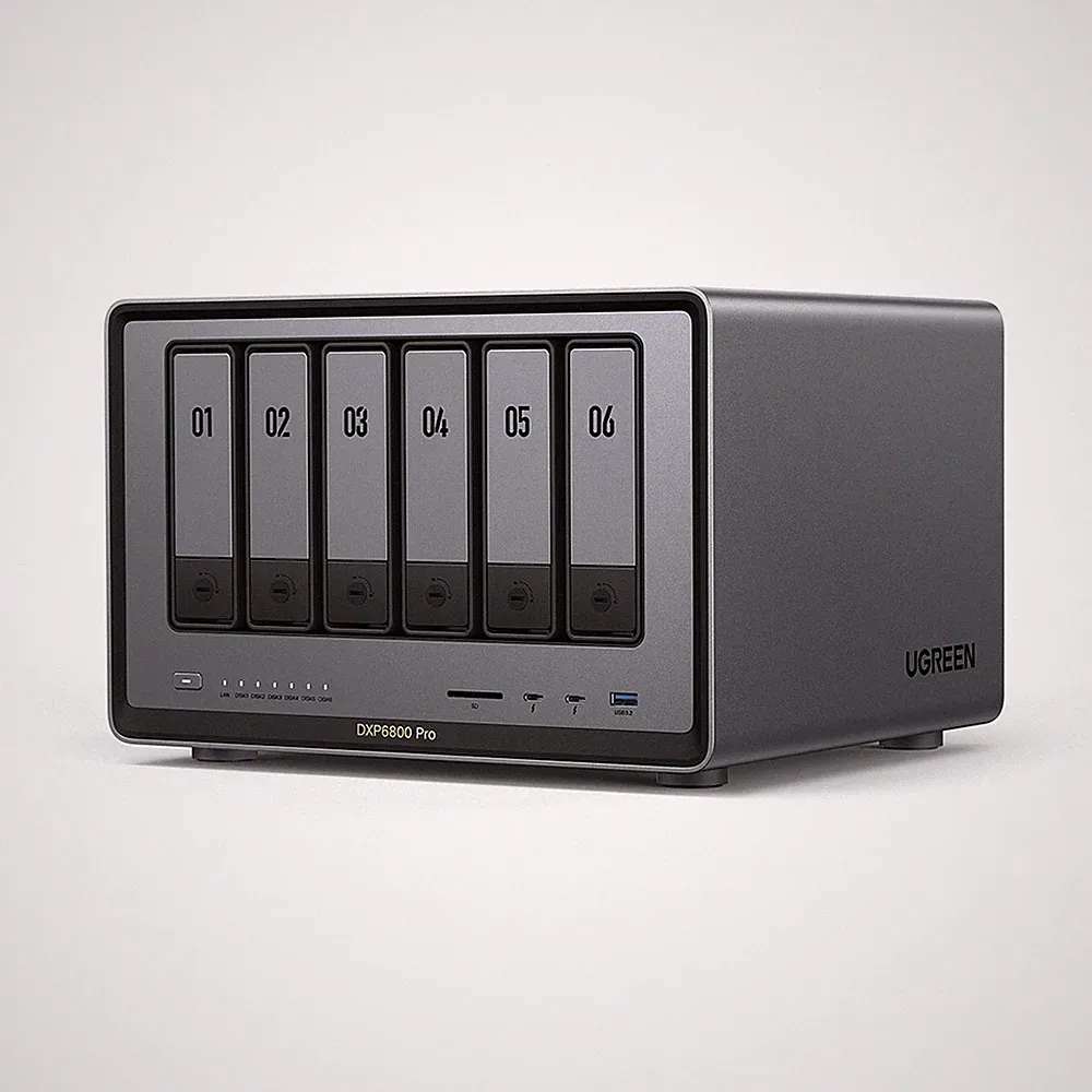 UGREEN NASync DXP6800 Pro 6-Bay NAS Enclosure, Diskless