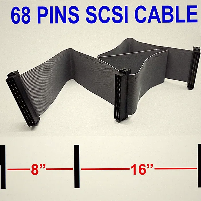 Ultra SCSI Ribbon Cable Internal 68PIN 2-Device 24 Inch