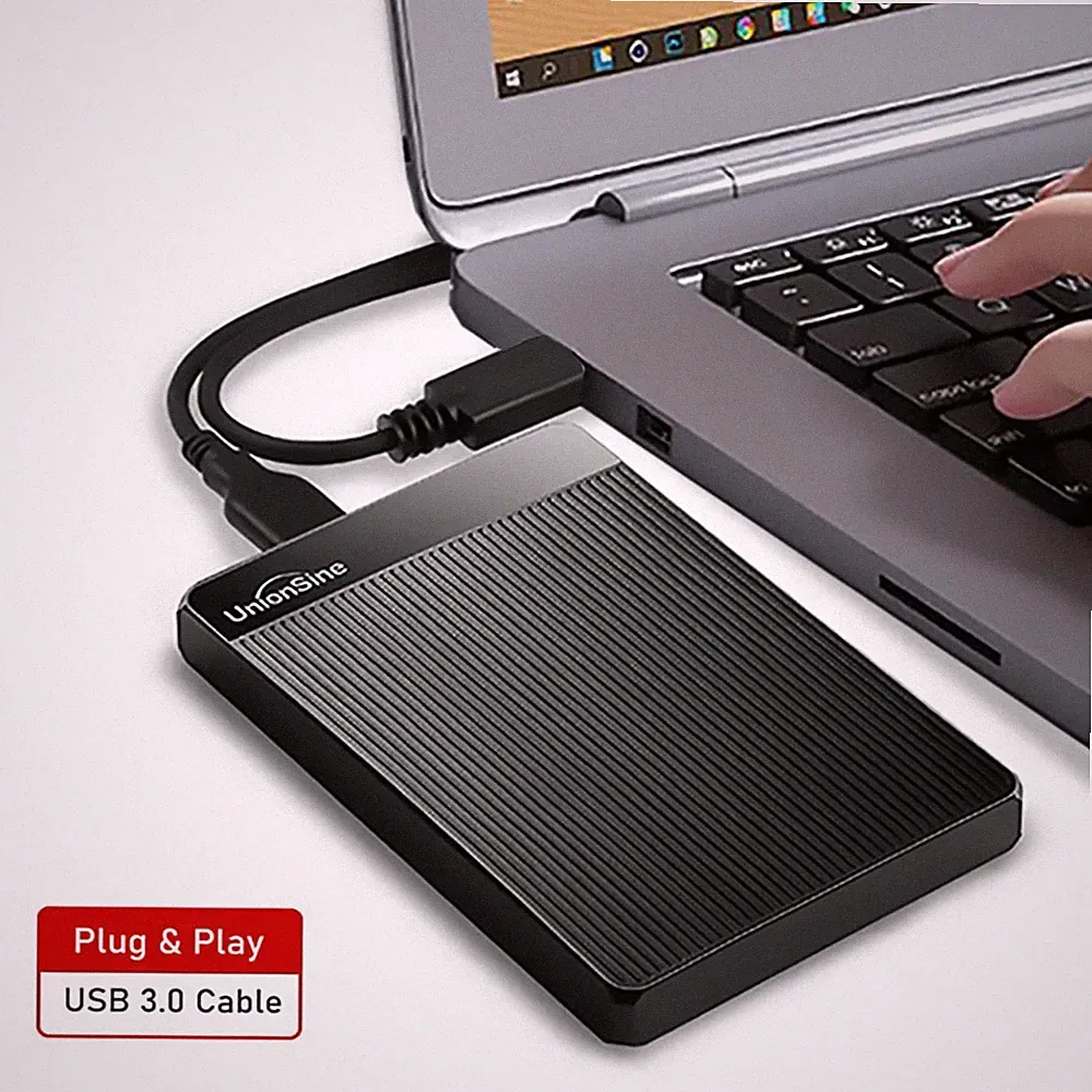 UnionSine 500GB 1TB 2TB USB 3.0 HDD Portable External Hard Drive for PC Laptop
