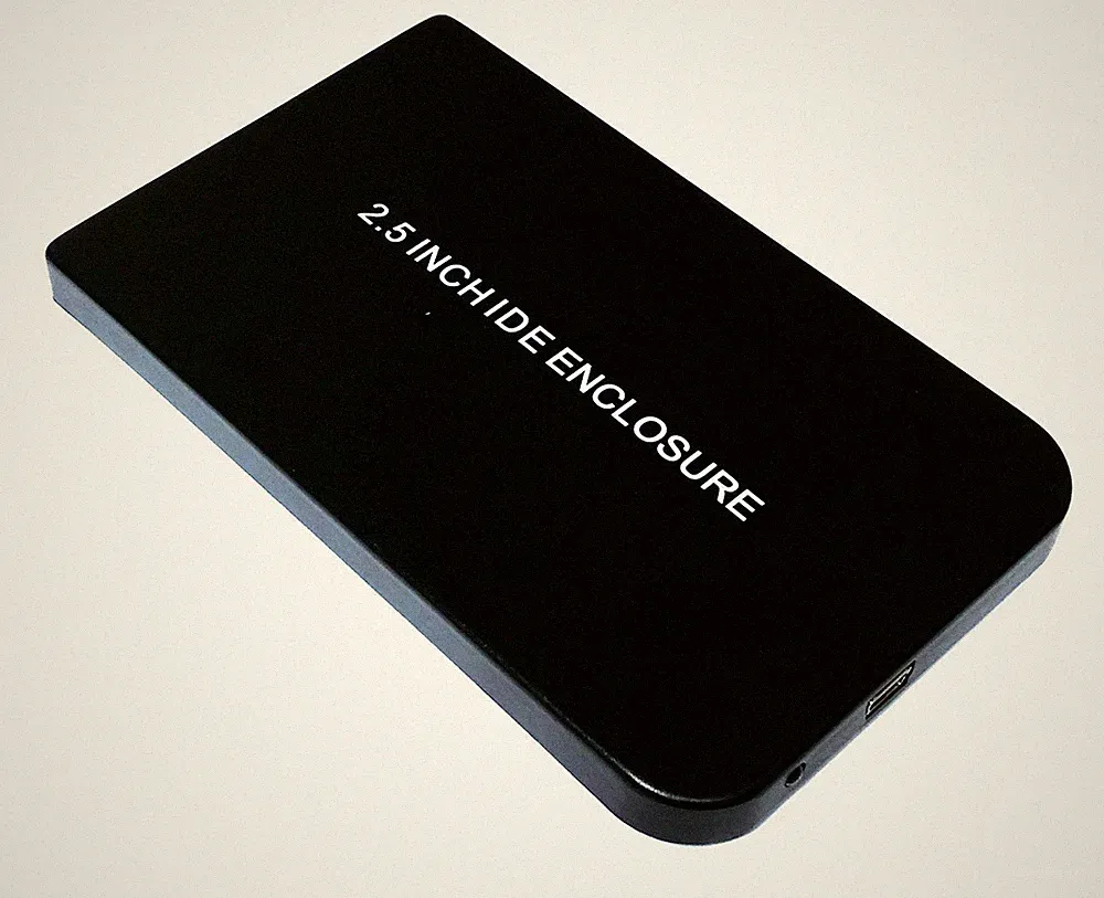 USB 2.0 External 2.5-Inch IDE HDD Enclosure Case - Black