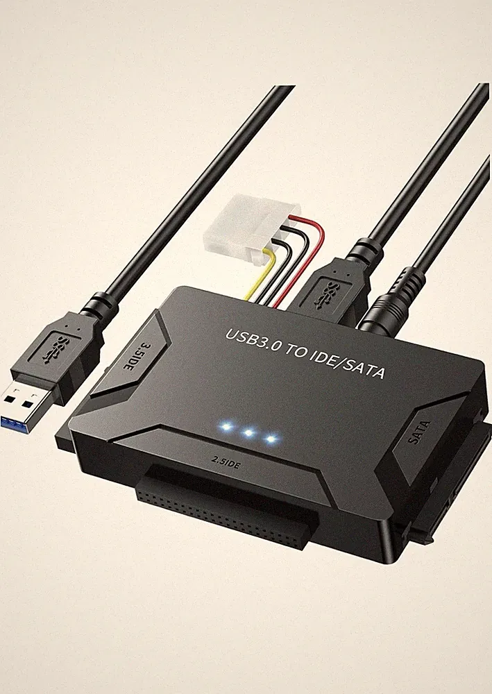 USB 3.0 to IDE and SATA Adapter, Hard Drive Adapter