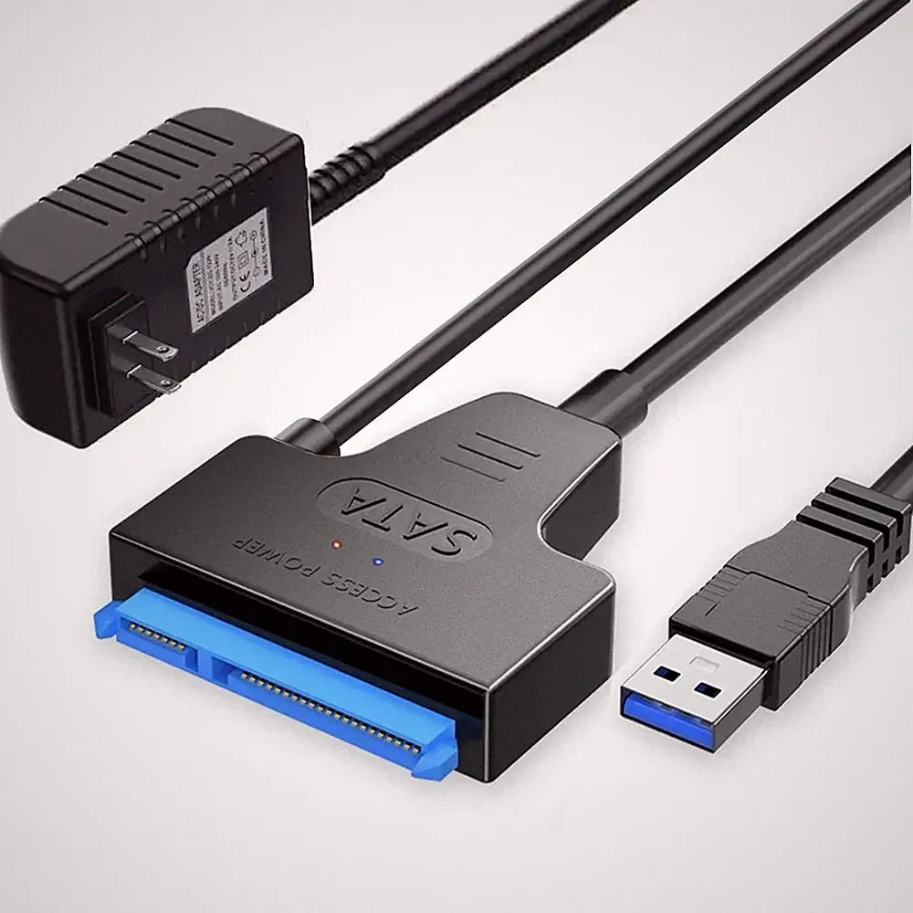 USB 3.0 to SATA Adapter Cable 2.5 3.5 HDD SSD Converter for WD Seagate USA