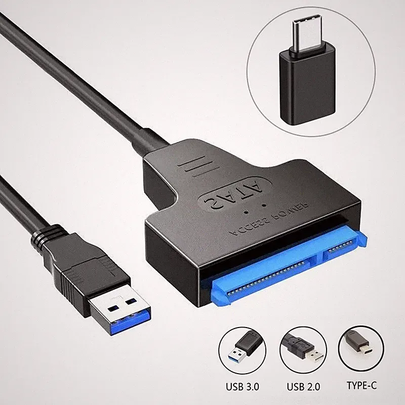 USB 3.0 / Type C to SATA Adapter Cable for 2.5" HDD SSD SATA III Converter