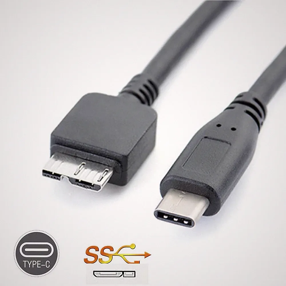 USB 3.1 Type-C to USB 3.0 Micro B Cable Connector For Hard Drive Smartphone GM