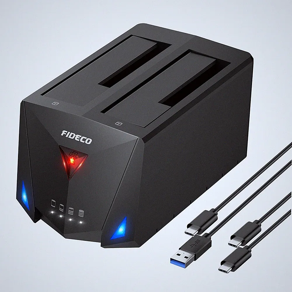 USB 3.2 Gen 1 SATA Hard Drive Docking Station Offline Clone Duplicator Kit