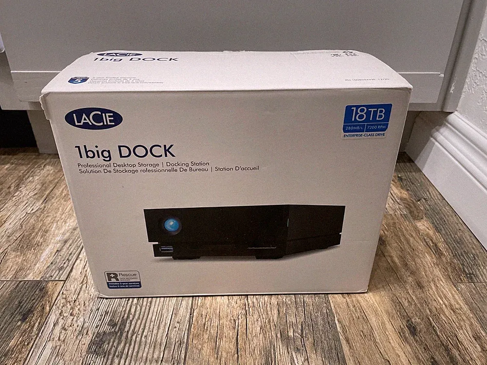 Used LaCie 1big Dock 18TB Hard Drive STHS18000800 Free Shipping