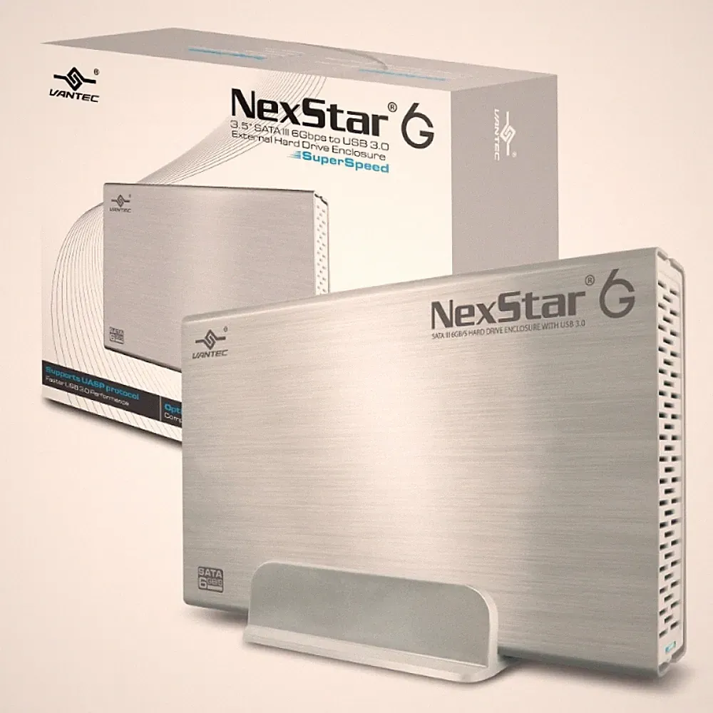 Vantec NexStar 6G 3.5" SATA III 6 Gb/s to USB 3.0 External Hard Drive Enclosure