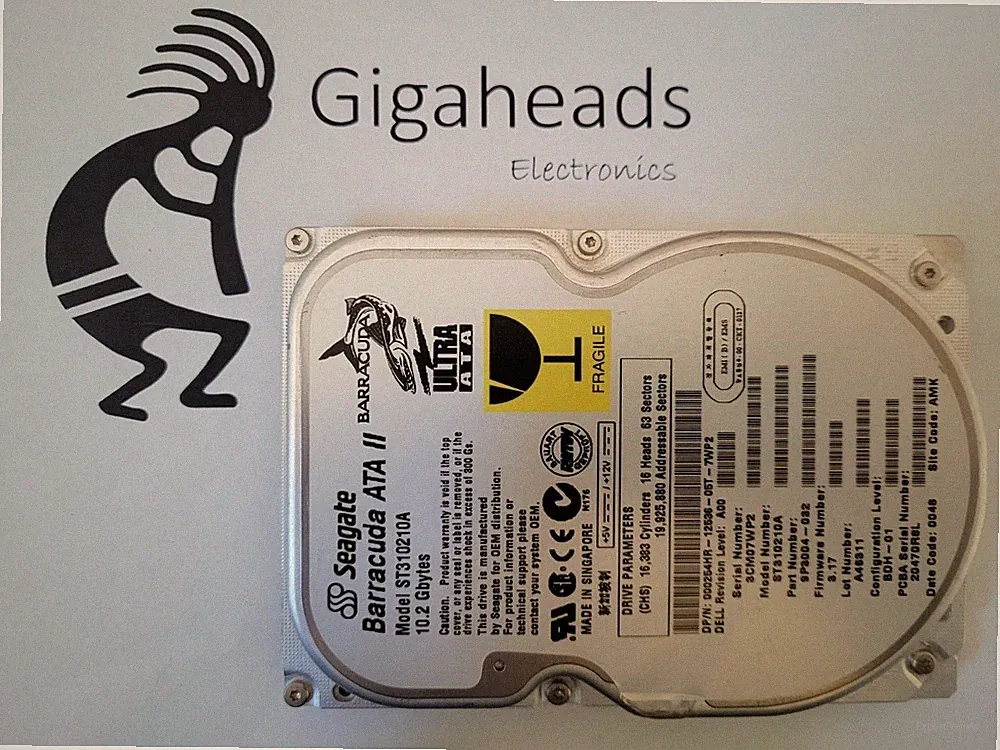 Vintage! Seagate Barracuda ATA II 10.2GB 72K ATA-66 3.5" HDD Tested & Wiped
