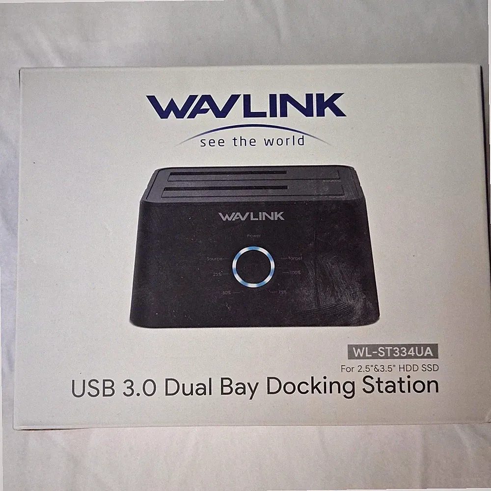 Wavlink USB 3.0 Dual Bay Hard Drive Docking Station WL-ST334UA