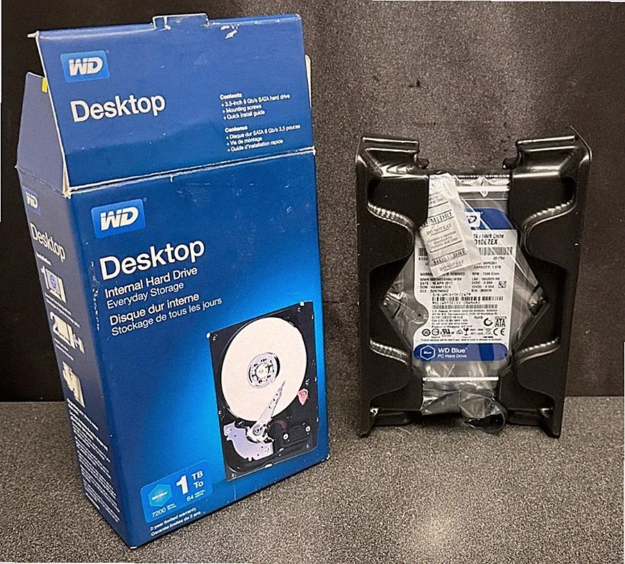 WD 1TB Internal Hard Drive for Desktops w/ box FREE SHIPPING