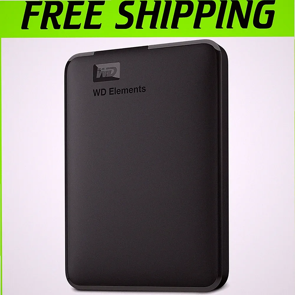 WD 2TB Elements Portable External Hard Drive USB 3.0
