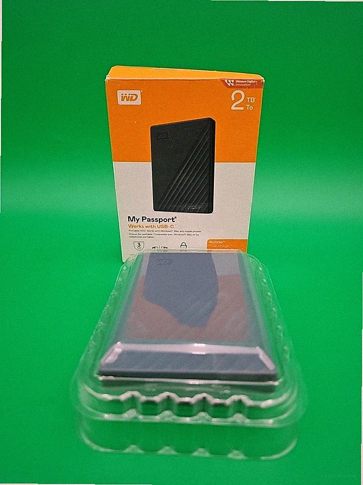 WD 2TB My Passport USB C Portable External Hard Drive WDBWML0020BGY-WESN Grey