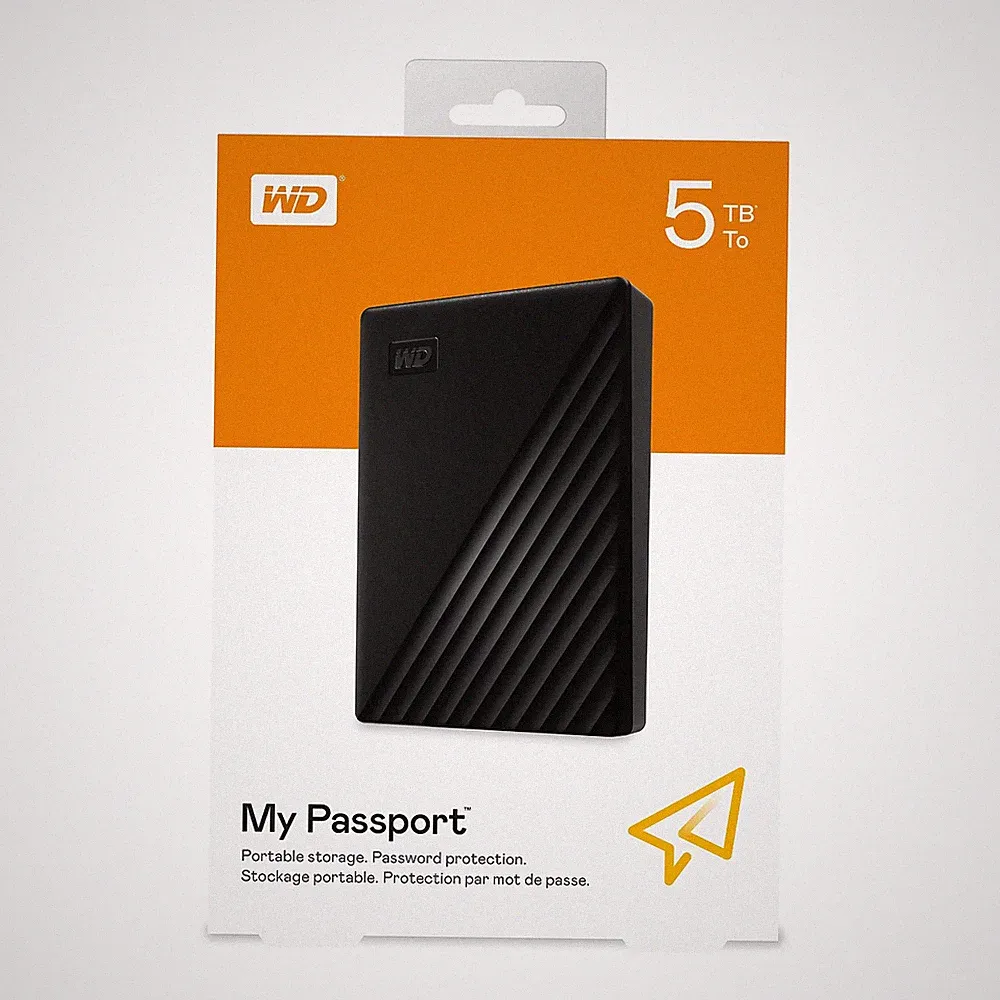 WD 5TB My Passport Portable External Hard Drive HDD WDBPKJ0050BBK-WESN SEALED