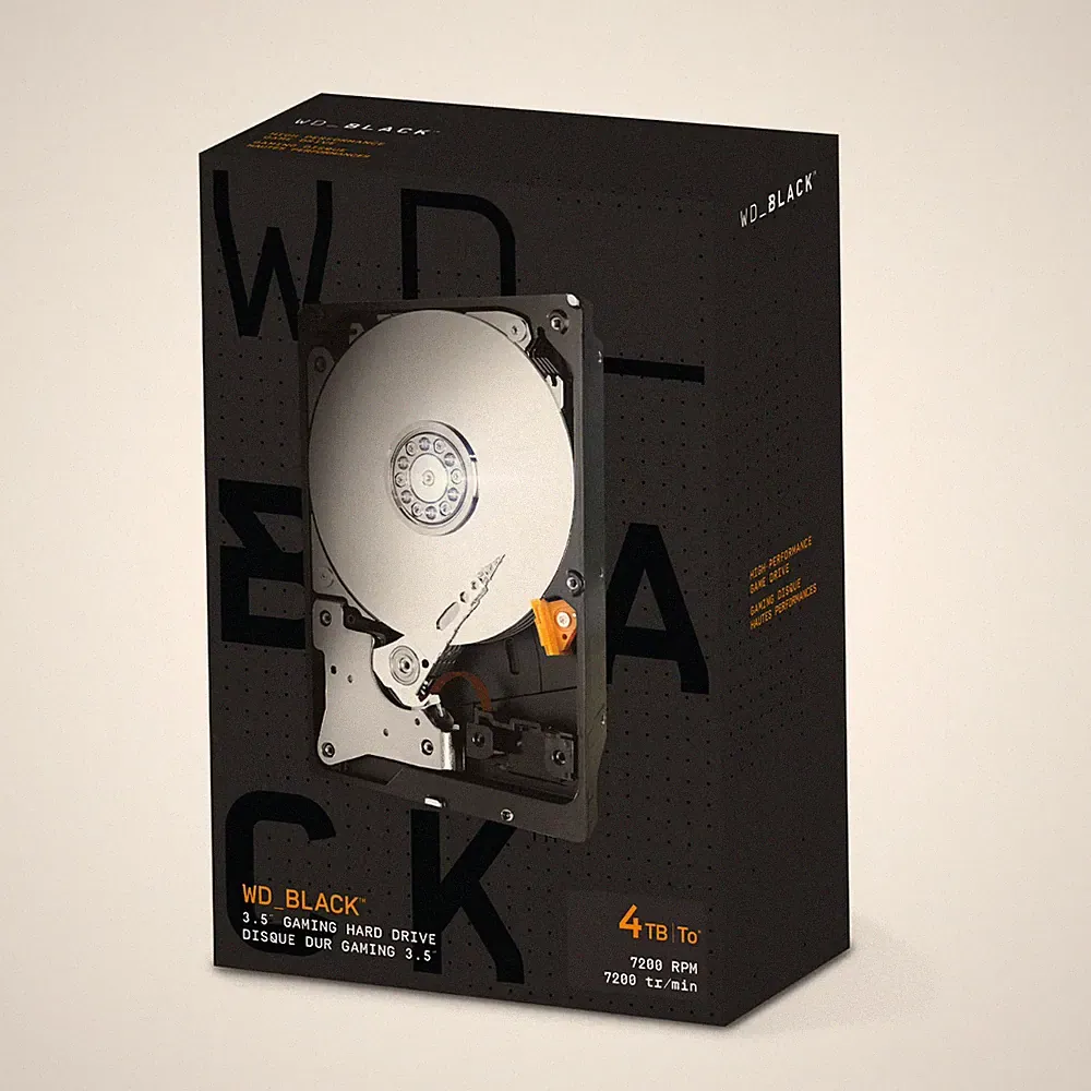 WD_BLACK 4TB 3.5" Internal Gaming Hard Drive - WDBSLA0040HNC-NRWM - SEALED