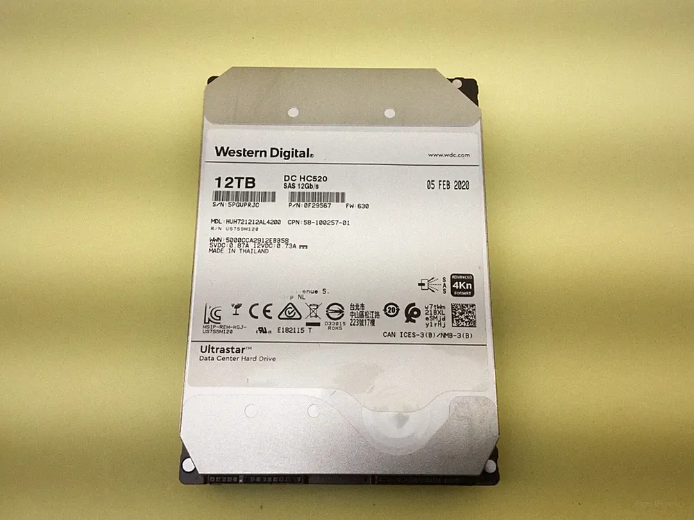 WD HGST DC HC520 12TB 7.2K SAS 12Gb/s 3.5" 4Kn HDD HUH721212AL4200