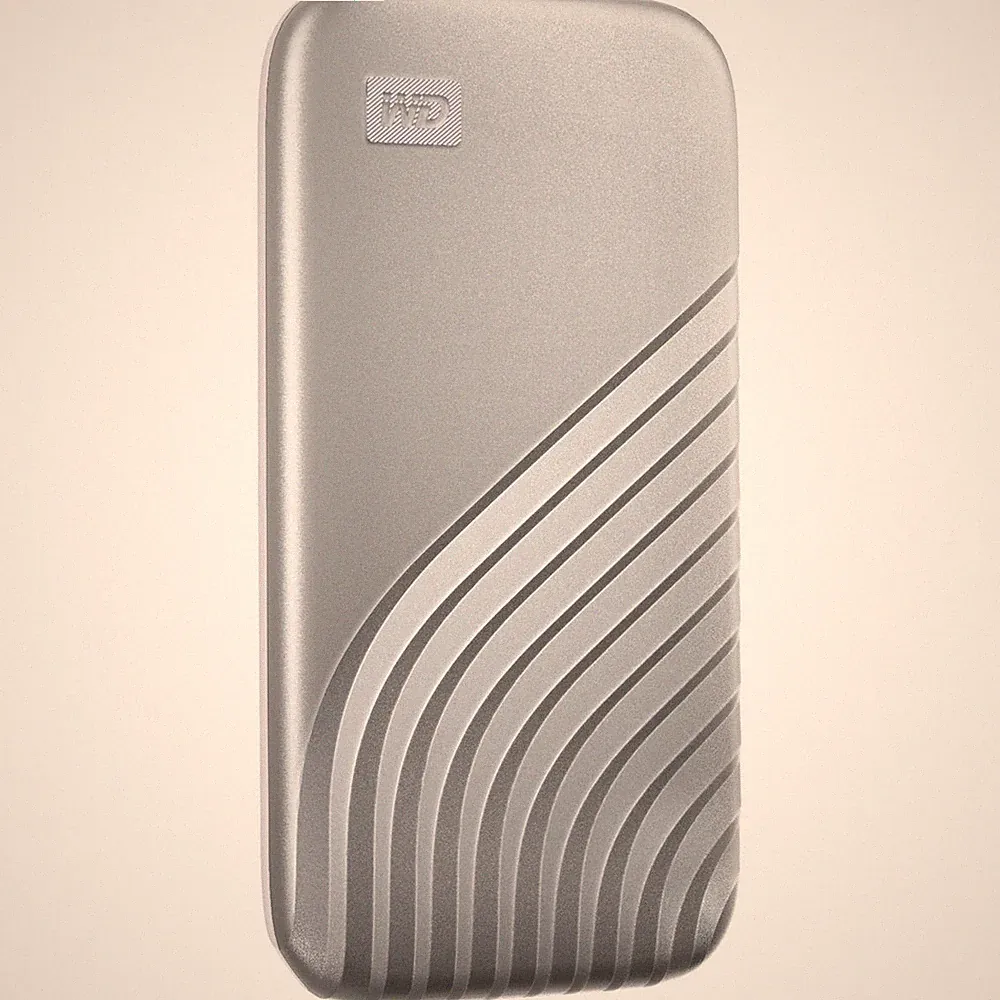 WD My Passport 2TB USB 3.2 Gen 2 Type-C Portable External SSD, Silver