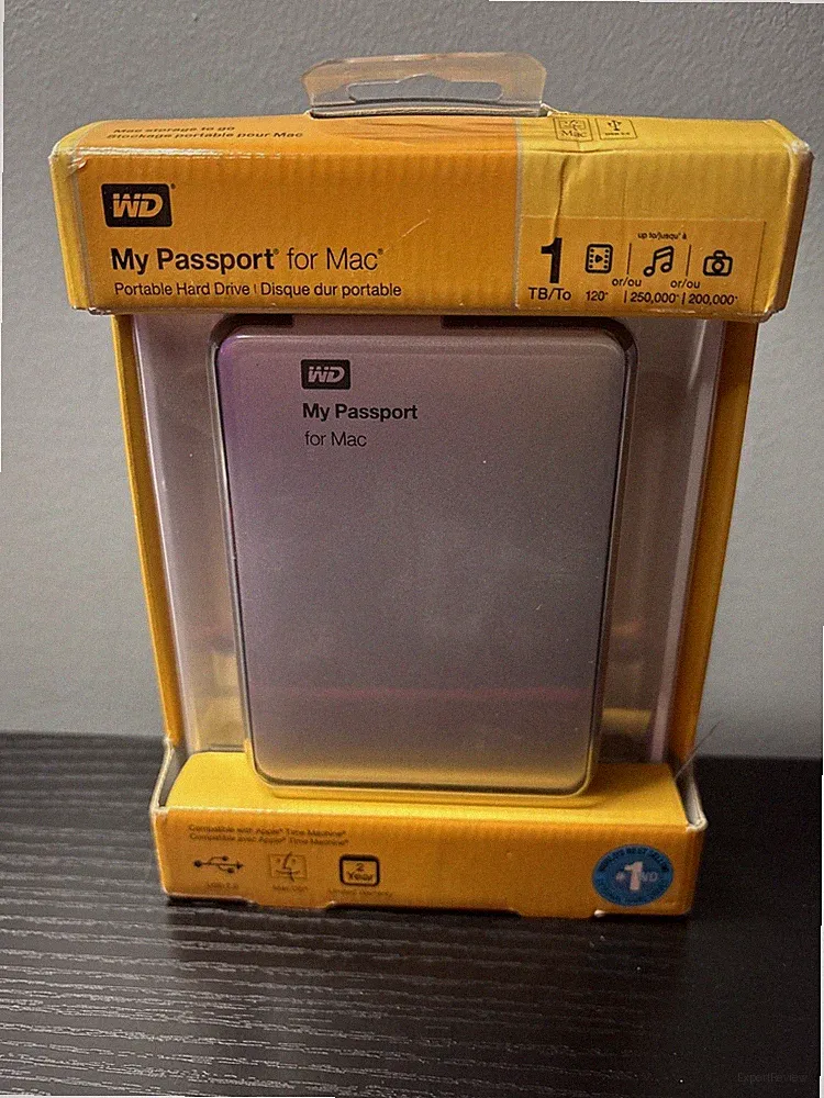 WD My Passport for Mac 1TB USB 2.0 External Hard Drive