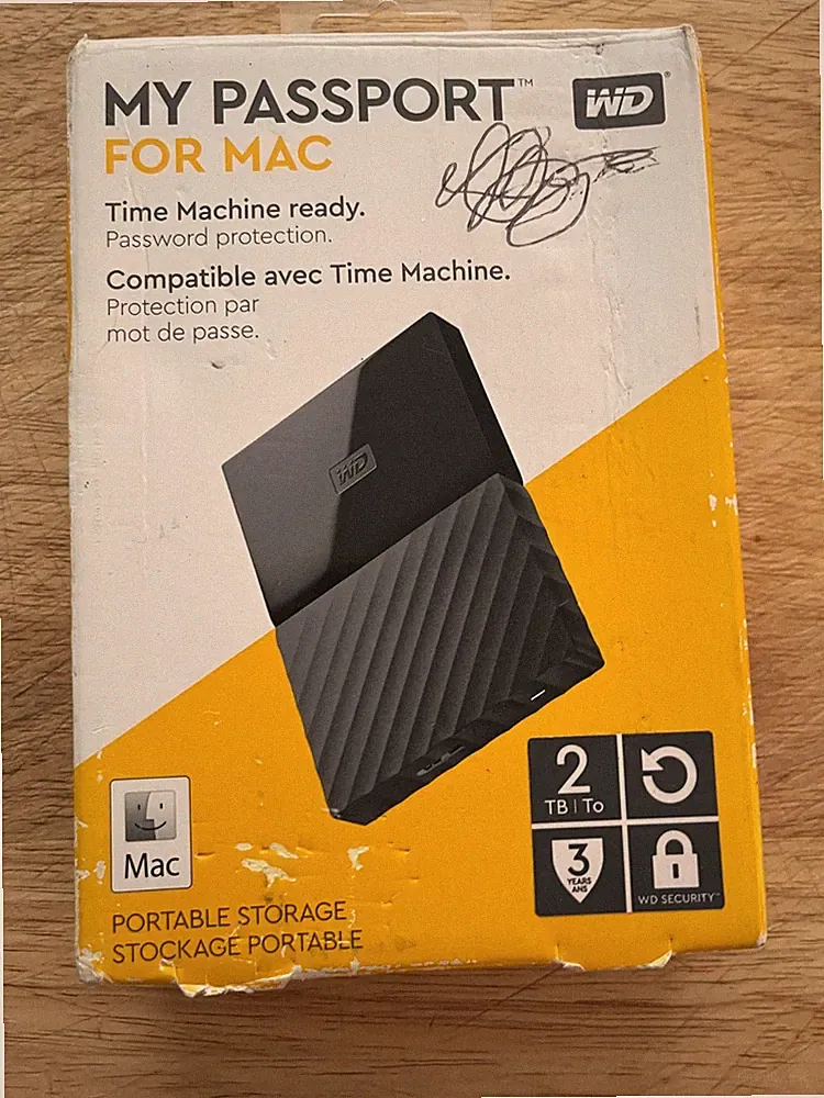 WD My Passport Portable Storage 2TB External Hard Drive for Windows & Mac *OB"