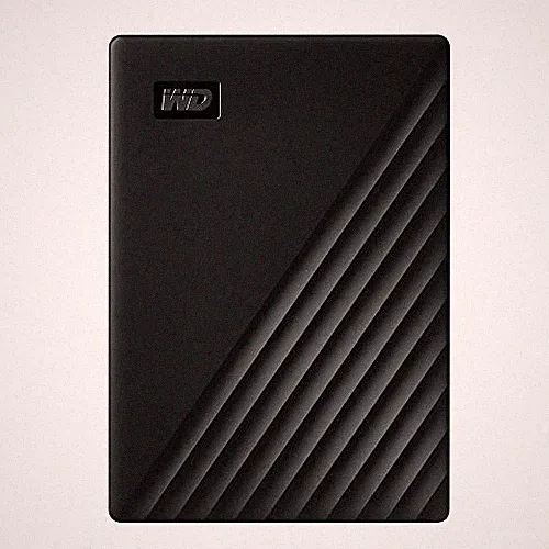 WD My Passport WDBPKJ0050BBK-WESN 5 TB Portable Hard Drive - External - Black
