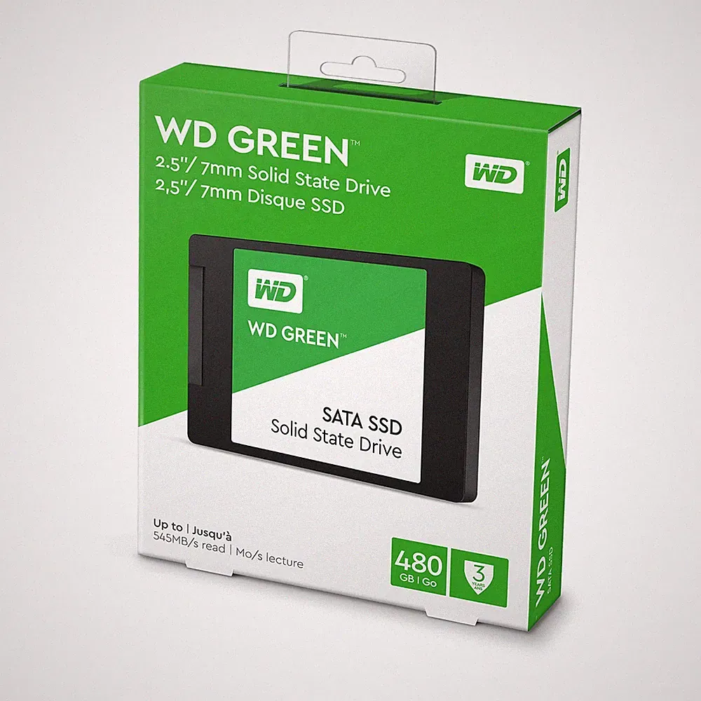 WD Western Digital 480GB GREEN SSD 2.5 IN 7MM SATA III 6GB/S Upto 545 MB/s SSD