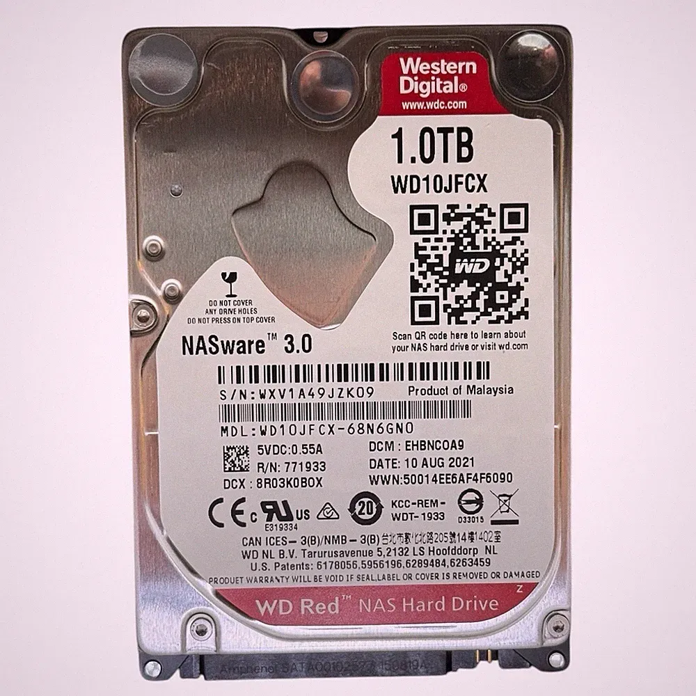 WD10JFCX 1TB WD Red NAS 2.5” SATA HDD Western Digital New USA