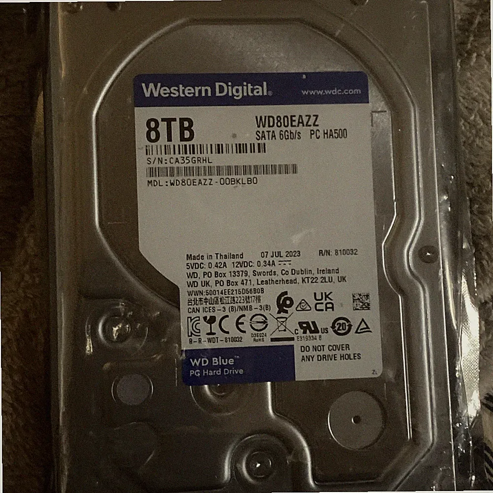 WD80EAZZ-00BKLB0 Thailand APR 2022 Western Digital 8TB