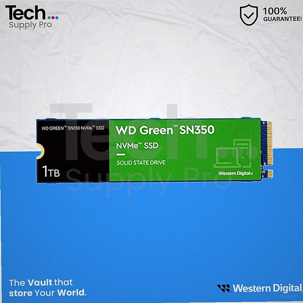 WDS100T3G0C Western Digital SN350 1TB PCIe NVMe M.2 2280 QLC Solid State Drive