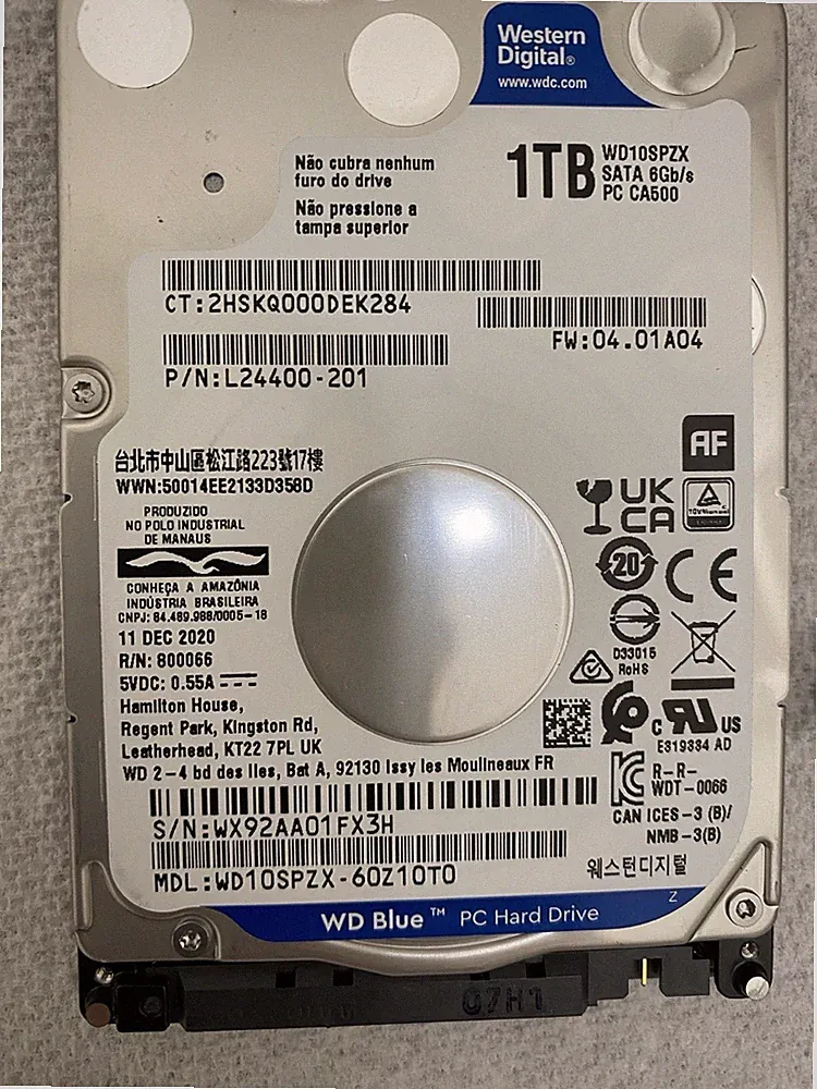 Western Digital 1TB 2.5 Inch SATA HDD Hard Drive Laptop Surveillance Camera DVR